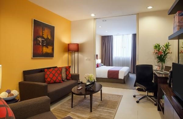 Somerset Hoa Binh apartment 01 bedroom, 01 bathroom with rent of 1550$/month